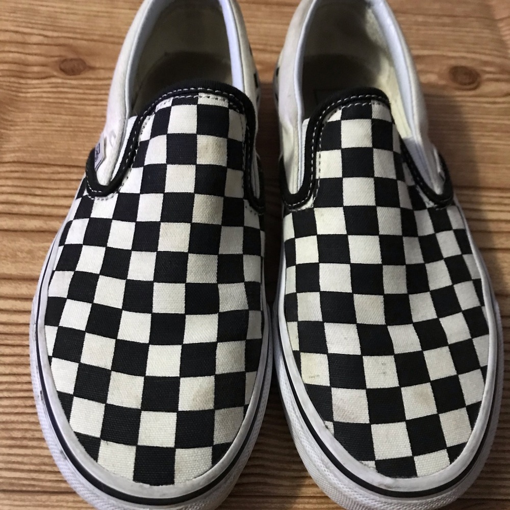 Vans checkered off white and black